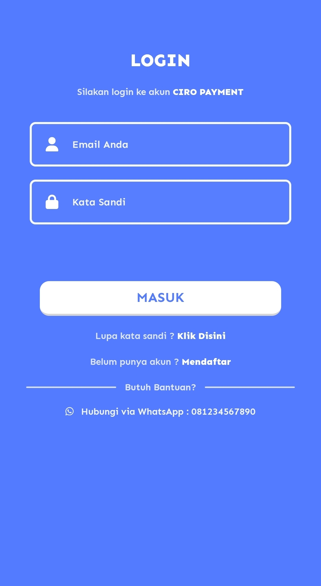 Script Login & Daftar Vol.1